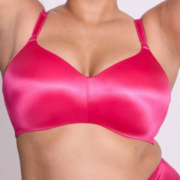 Torrid Everyday Wire-Free Lightly Lined Pink Shine 360 Back Smoothing Bra 48DD